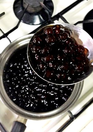 台湾のタピオカ粉で作る黒糖タピオカ-レシピのメイン写真