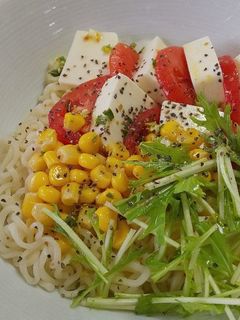 カプレーゼの冷製パスタ-レシピのメイン写真