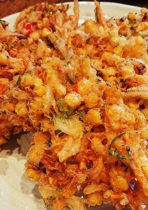 旬の野菜で作る初夏の美味しいかき揚げ♥️-レシピのメイン写真
