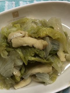 ☆簡単☆きざみあげとレタスの煮びたし♡-レシピのメイン写真