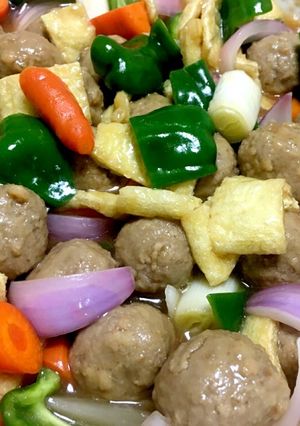 ミートボールの甘酢あん-レシピのメイン写真