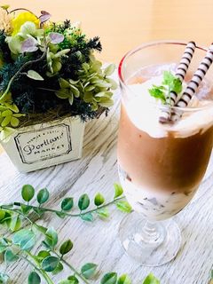 簡単おうちでカフェオレinコーヒーゼリー-レシピのメイン写真