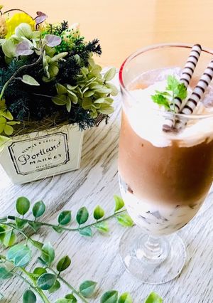簡単おうちでカフェオレinコーヒーゼリー-レシピのメイン写真