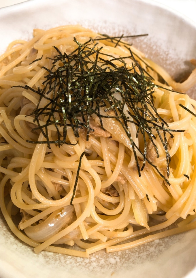 ツナと玉ねぎの和風パスタ-レシピのメイン写真