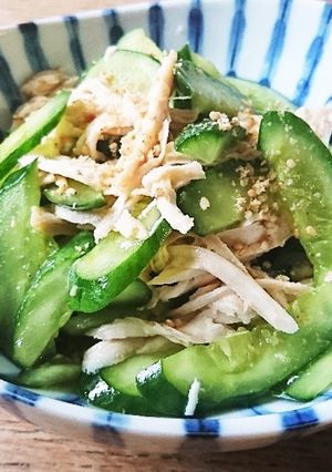 キュウリと 蒸し？鶏の中華サラダ-レシピのメイン写真