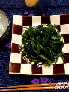 芋焼酎に合う!簡単ピーマンの塩昆布和え-レシピのメイン写真