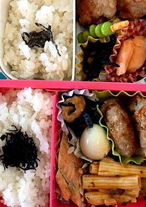 中2娘&年長息子弁当-レシピのメイン写真