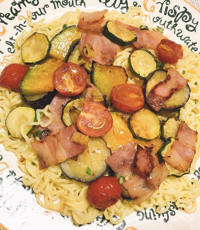 夏野菜で冷やしラーメン♪-レシピのメイン写真