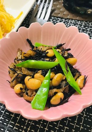 めんつゆで簡単ひじき煮・大豆入り-レシピのメイン写真