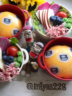 【簡単】キャラ弁 なるとオムライス-レシピのメイン写真