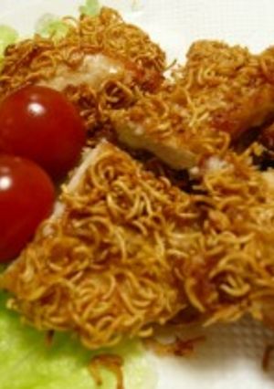 インスタントラーメンでチキンカツ☆-レシピのメイン写真