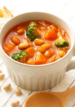 煎り大豆でミネストローネ♪-レシピのメイン写真