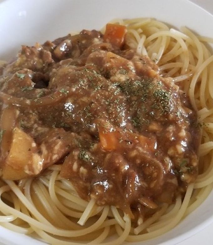 ハッシュドポークのアレンジパスタ-レシピのメイン写真