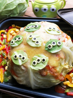 挽肉たっぷりまるごとキャベツ蒸し-レシピのメイン写真