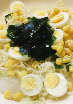 ワカメとコーンの冷ラーメン-レシピのメイン写真