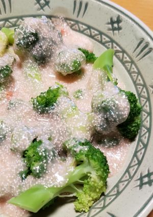 茹で野菜に♪ミルキー明太子ソース-レシピのメイン写真