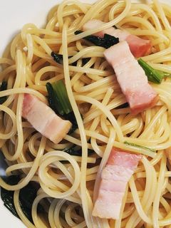 簡単!ベーコンとほうれん草の和風パスタ-レシピのメイン写真