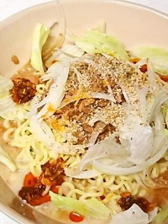 【シーチキン冷やし塩とんこつラーメン】-レシピのメイン写真