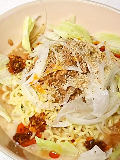 【シーチキン冷やし塩とんこつラーメン】-レシピのメイン写真