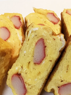 弁当作り置き:かにかま入り卵焼き-レシピのメイン写真