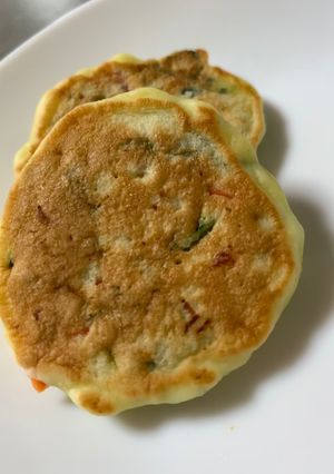 子供が喜ぶ！惣菜ホットケーキ！-レシピのメイン写真