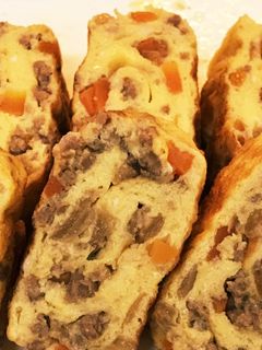 弁当作り置き:そぼろ入り卵焼き-レシピのメイン写真