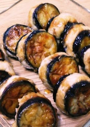 お弁当にも♪なすのつくねはさみ焼き-レシピのメイン写真