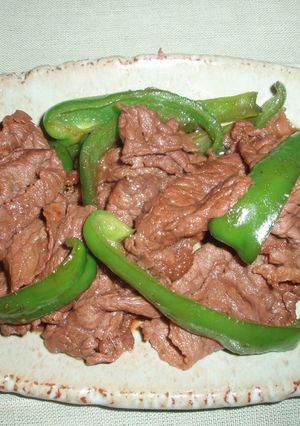母の味♪肉ピー甘辛炒め♪お弁当にも！-レシピのメイン写真