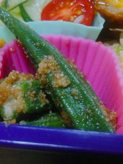 オクラの簡単ごま和え!お弁当に-レシピのメイン写真