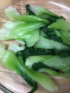 青梗菜とざるそばの釜揚げ-レシピのメイン写真