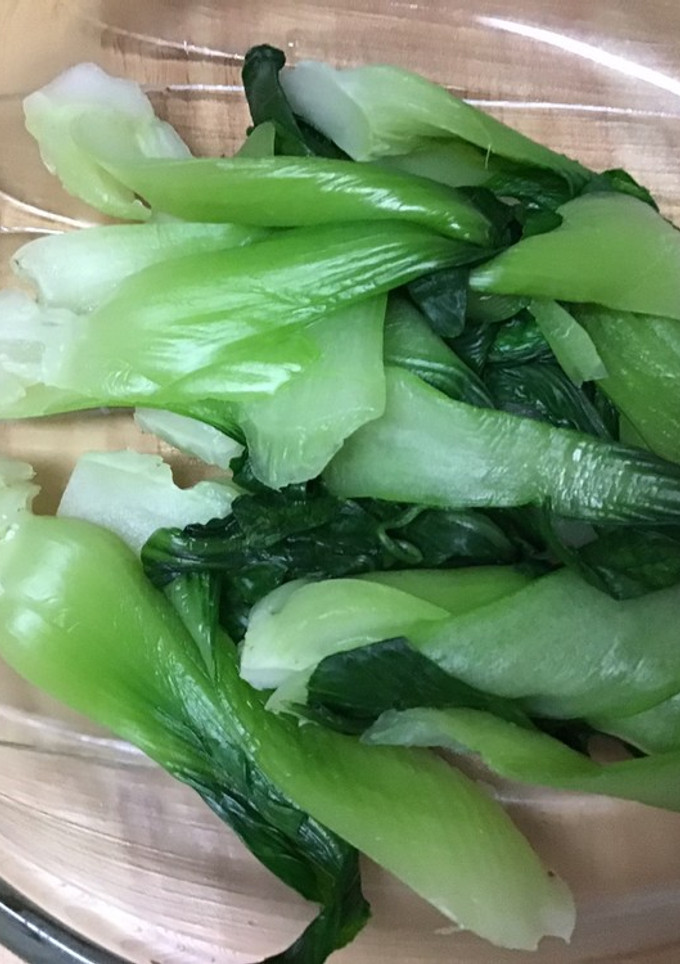 青梗菜とざるそばの釜揚げ-レシピのメイン写真