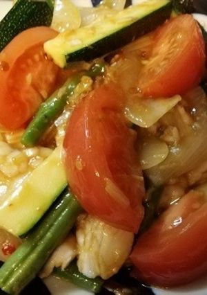 白身魚と夏野菜のユイシャンソース-レシピのメイン写真
