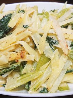 セロリとじゃがいものシャキシャキ炒め-レシピのメイン写真
