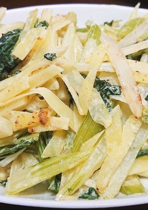 セロリとじゃがいものシャキシャキ炒め-レシピのメイン写真