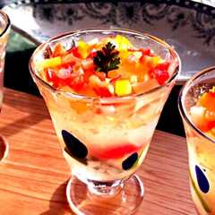 รูปของ パーティ料理♪野菜コンソメスープジュレ♡
