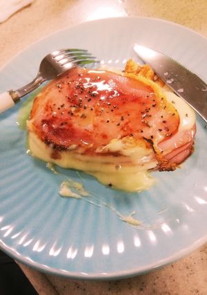 ハムとチーズのミルフィーユ焼き-レシピのメイン写真