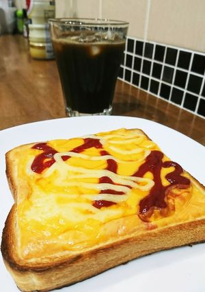 簡単！子供も喜ぶ朝食☆チーズトースト☆-レシピのメイン写真