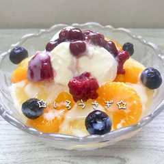A picture of サクサク爽やか〜♪カルピス氷で白くま風♡.