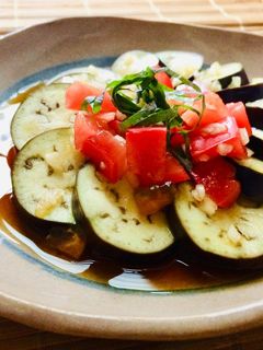 なすのレンジでさっぱりおひたし-レシピのメイン写真