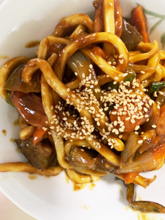 市販のカレールーで焼きカレーうどん-レシピのメイン写真