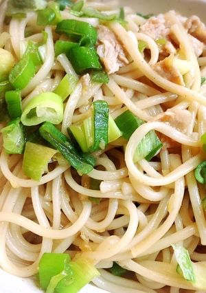 手延菊麵で♪葱たっぷり中華焼きそば♪-レシピのメイン写真