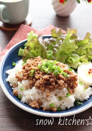 レンジで作る豚そぼろ☆生姜焼きの味-レシピのメイン写真