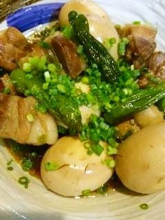 味付け一発!麺つゆで豚バラお手軽煮物-レシピのメイン写真