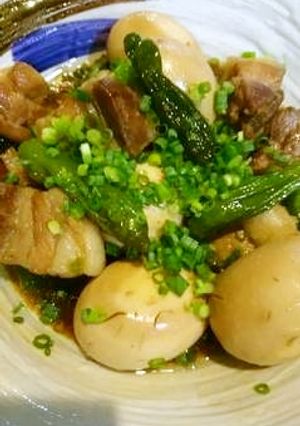 味付け一発！麺つゆで豚バラお手軽煮物-レシピのメイン写真