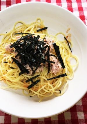 簡単！ツナと海苔のパスタ-レシピのメイン写真