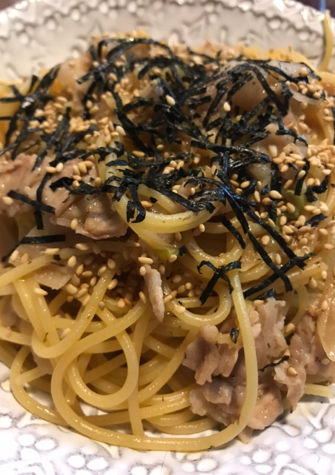 豚肉と長ネギの和風パスタ-レシピのメイン写真
