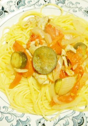 ナスとフレッシュトマトの夏野菜パスタ-レシピのメイン写真