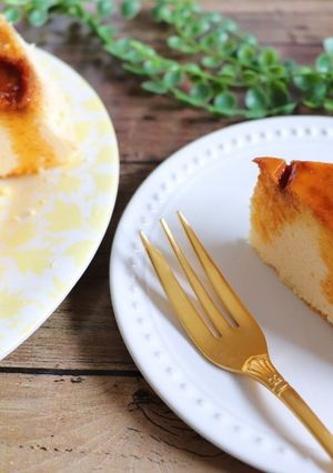 簡単！材料４つ！プリンチーズケーキ-レシピのメイン写真