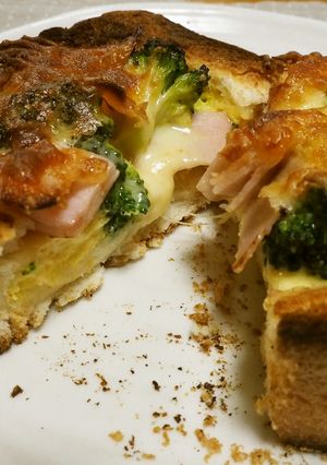 厚切り食パン・生食パンde簡単キッシュ-レシピのメイン写真