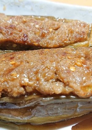 ポンのなすのジューシー肉詰め-レシピのメイン写真
